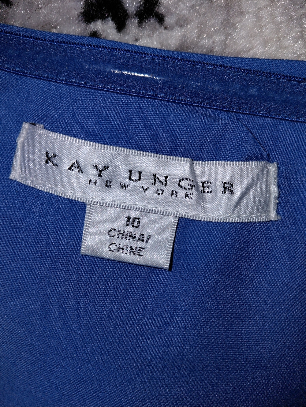 Kay Unger Steel Blue One-Shoulder Gown with Sash – Size 10 - Picture 12 of 15